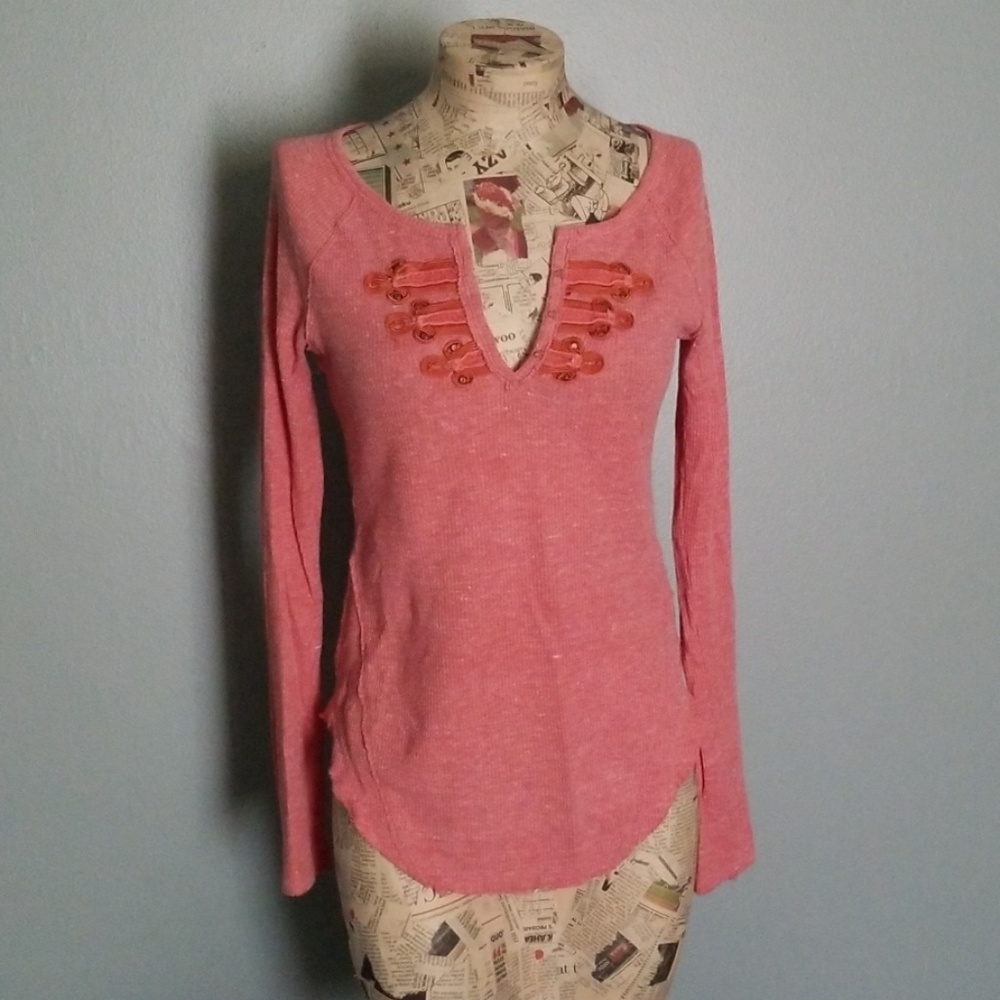 Free People Thermal Raglan Tee